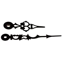 1 par de agujas Junghans W838 y W817- antiguo diseño de aluminio de Color negro Longitud de 76 mm